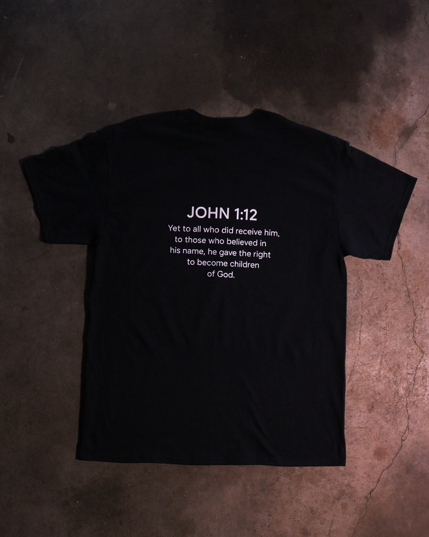 Child of God - John 1:12 Embroidered Cross Tee