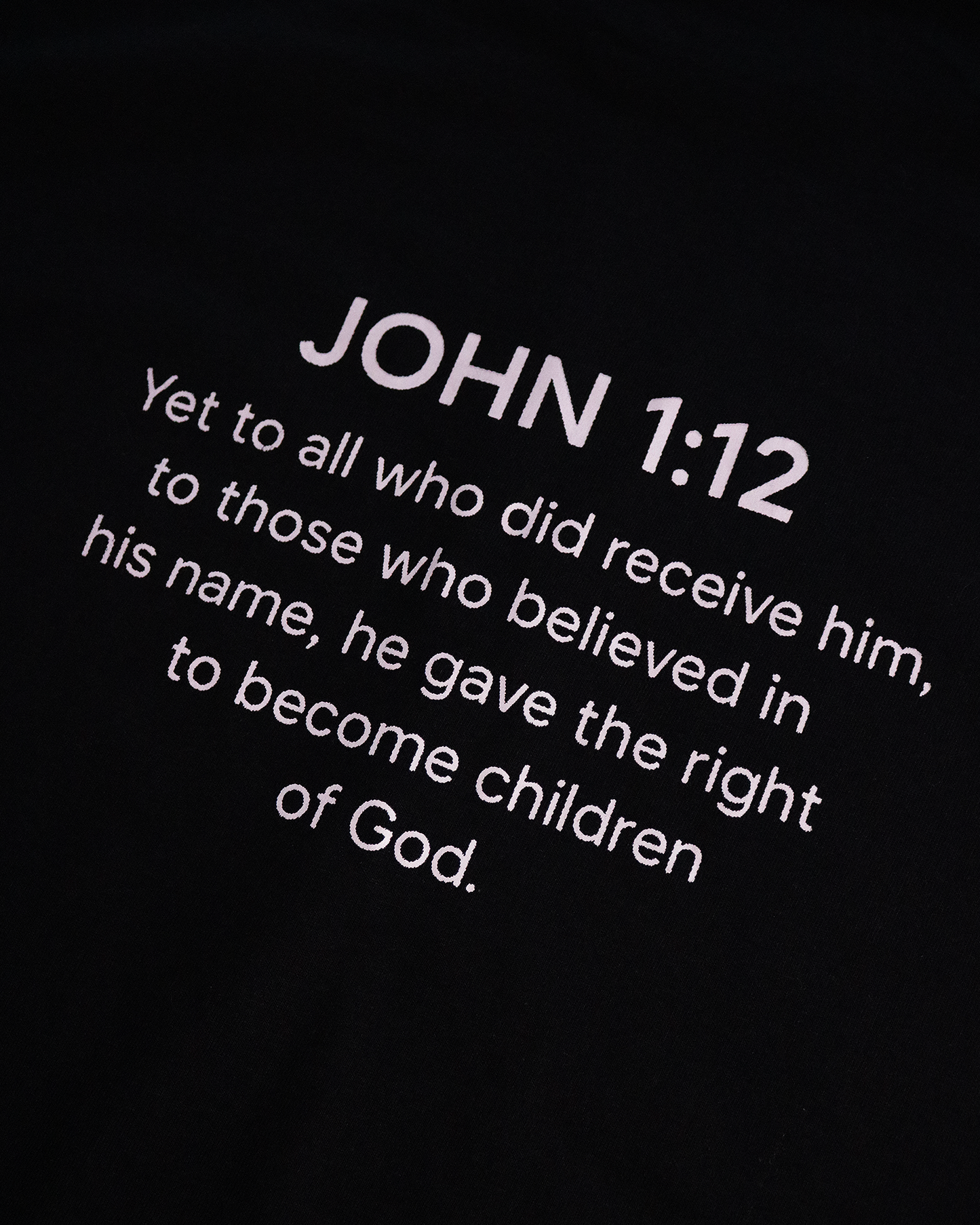 Child of God - John 1:12 Embroidered Cross Tee