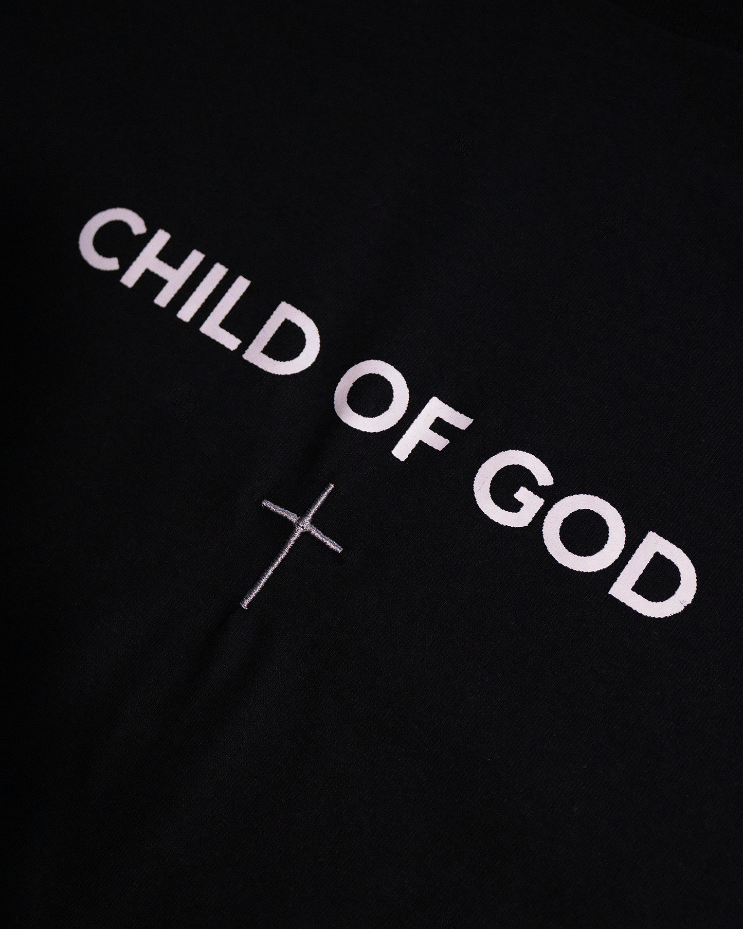 Child of God - John 1:12 Embroidered Cross Tee